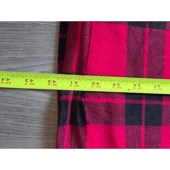 Aria Collection Womens Long Red & Black Plaid Nightgown XL - Picture 6 of 7